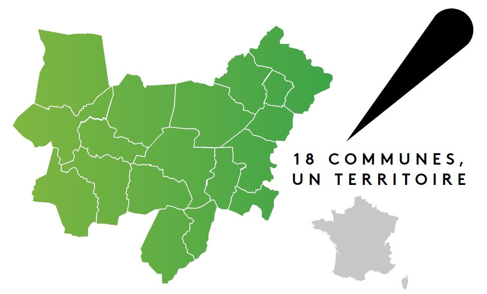 image : Carte Communes de Mont de Marsan agglo